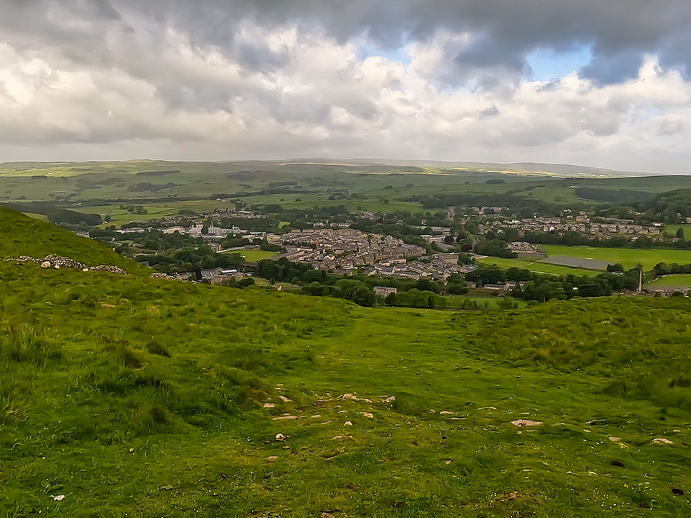 Looking back down to Settle