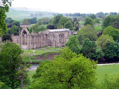 View across to Bolton Priory