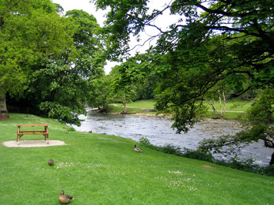 River Wharfe from the Cavendish Cafe