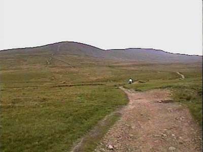 Path up to Ingleborough, Gaping Gill is just round to the right