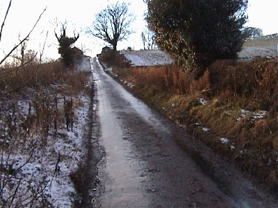 The view along the lane