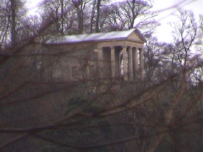 One of the classical temples visible on the skyline on Rievaulx Terrace