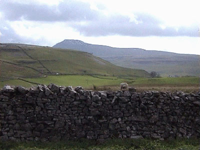 View of Ingleborough from the roadside parking
