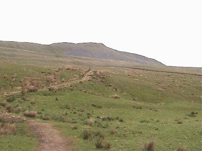 View back to the summit of Whernside from Bruntscar