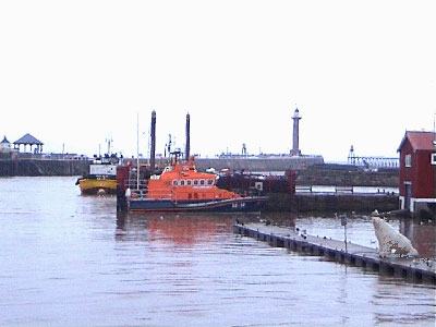 View of the lifeboat from the bridge