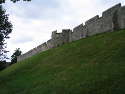 Wall along Nunnery Lane