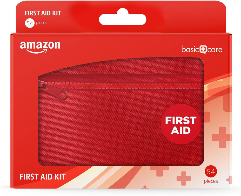 Amazon Basic Care - First Aid Kit - 54 Pieces
