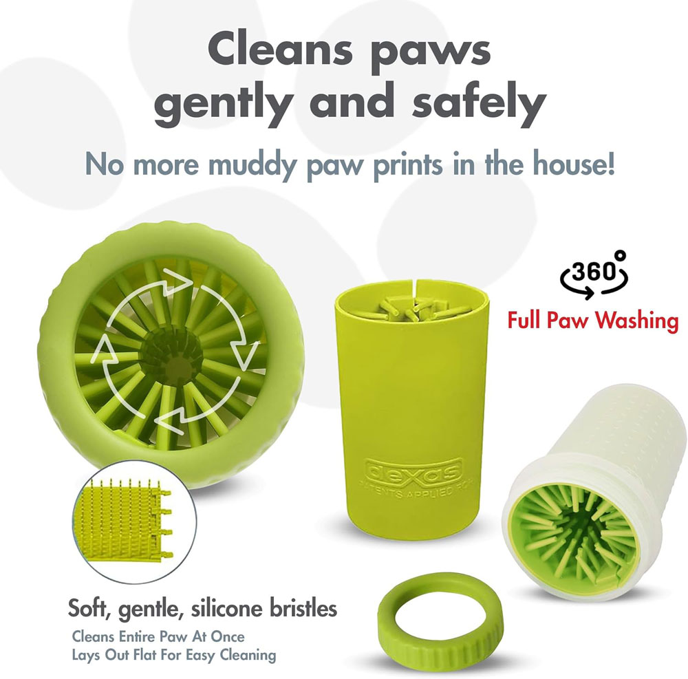 Dexas MudBuster Portable Dog Paw Cleaner - features