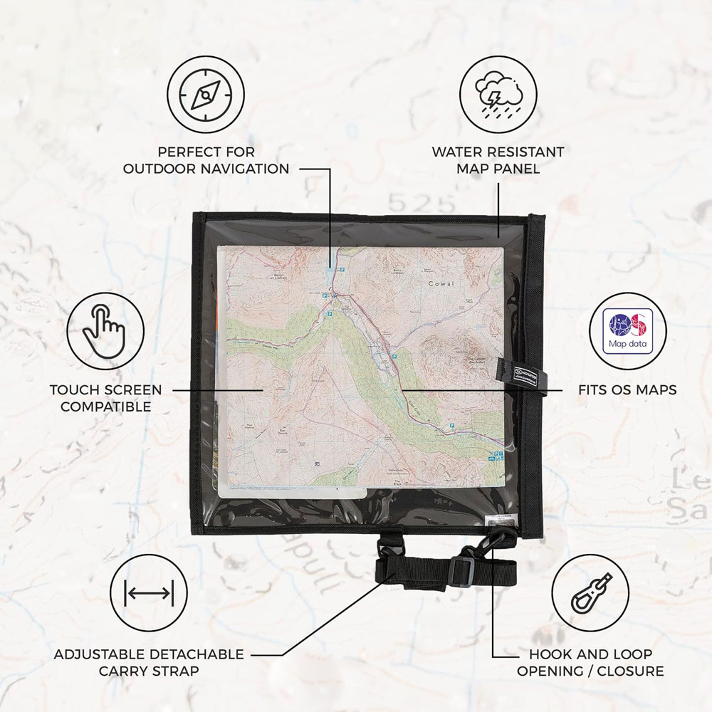 Highlander Water Resistant Map Case - features