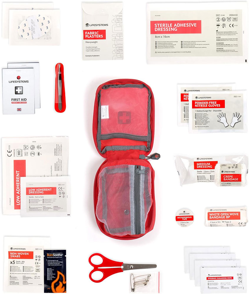 Lifesystems Trek First Aid Kit - contents
