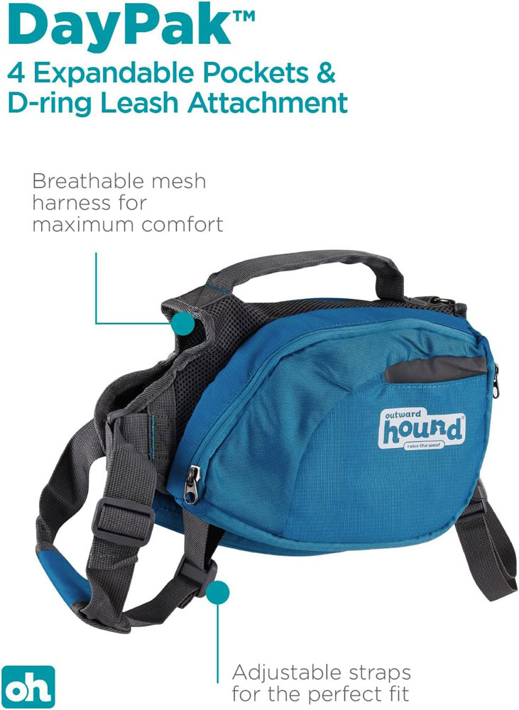 Outward Hound DayPak Dog Backpack - features