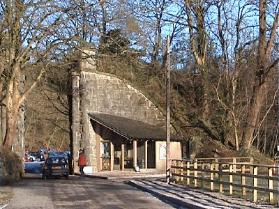 Entrance to the car park at waterfalls walk