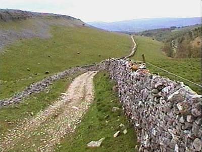 View from junction of walls down Long Lane