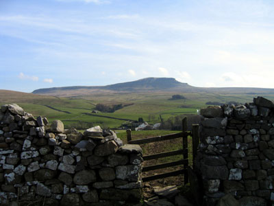 Looking back towards Pen-y-ghent