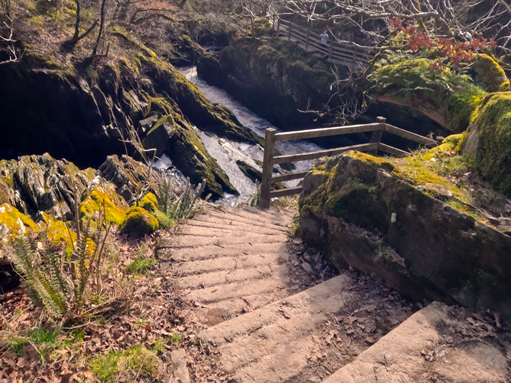 Path alongside Beezley Falls