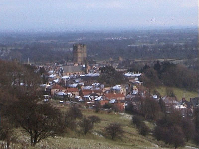 View down in to Richmond