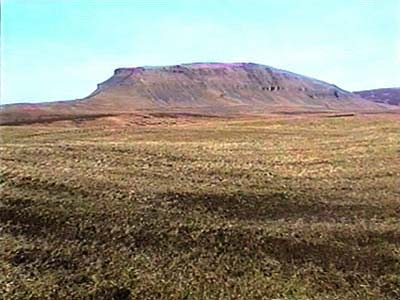 Pen-y-ghent from cattle grid at start of the walk