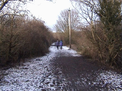 The disused railway line