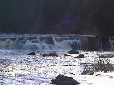 Looking back towards the waterfalls