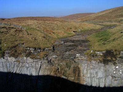 Old river course into Hull Pot