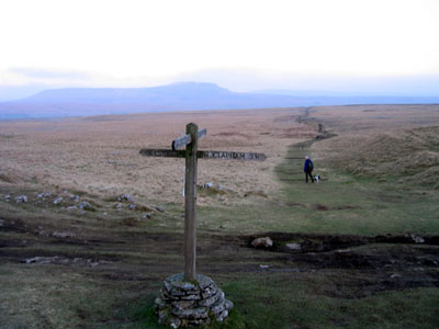 Turn left towards Horton at the signpost