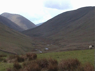 View up along Bowderdale Beck