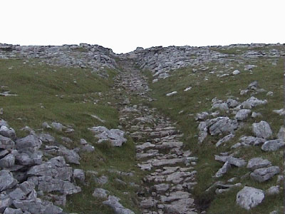 The path through the limestone pavement