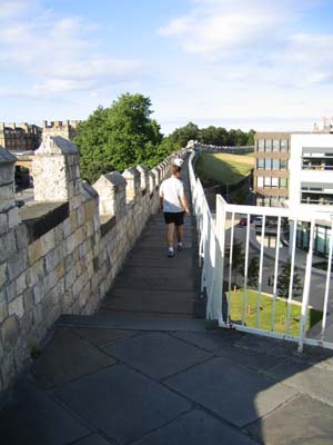 Heading away from Micklegate Bar